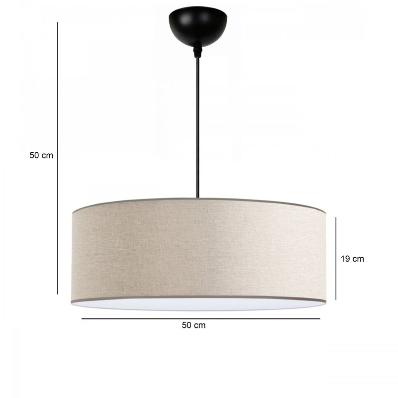 Chriselle - Light Natural LED Pendant, White