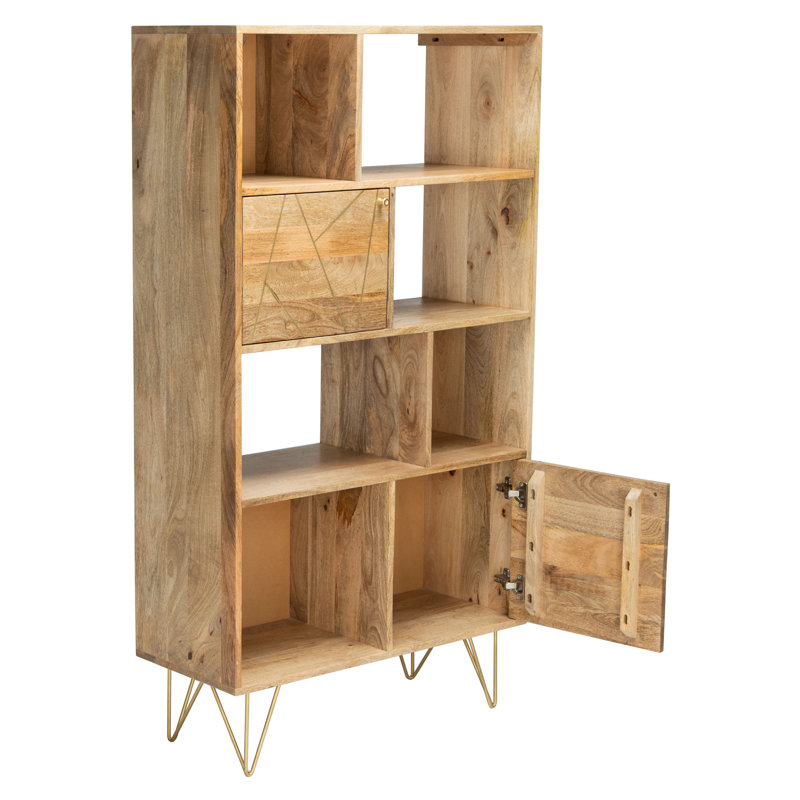 Rajae Solid Wood Bookcase