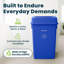 23 Gallon Trash Can Recycle Bin and Drop Slot Lid
