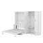 Grand lit escamotable mural avec placard-254404569