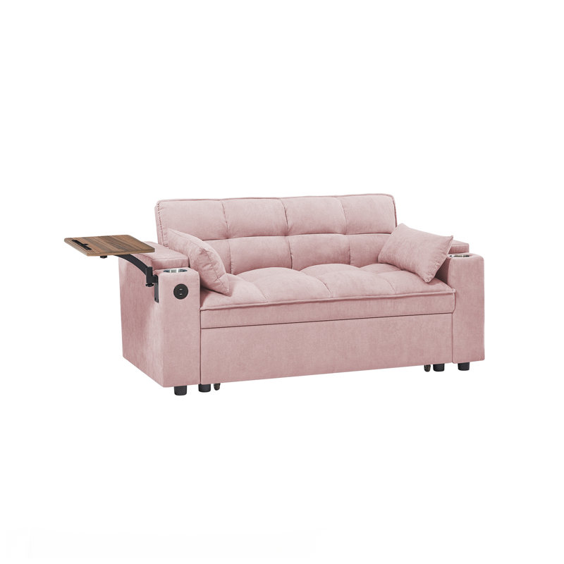 Canapé-lit causeuse-causeuse, Rose