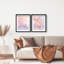 Watercolor Petals Set Framed Graphic Art-355466842-444757365