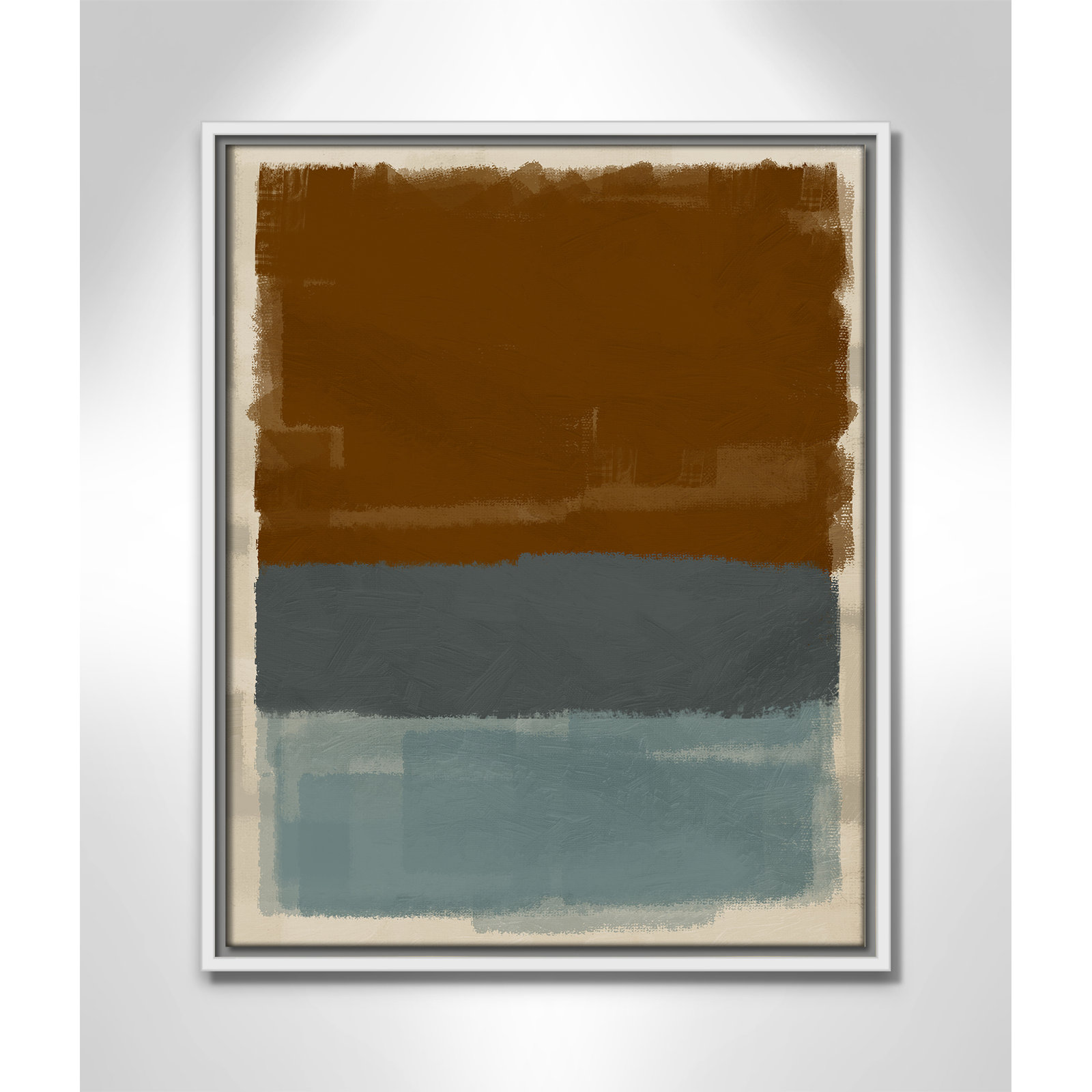 Turbulent Honesty Print by Marcus Prime, White Floater, 17.5'' W x 21.5'' H