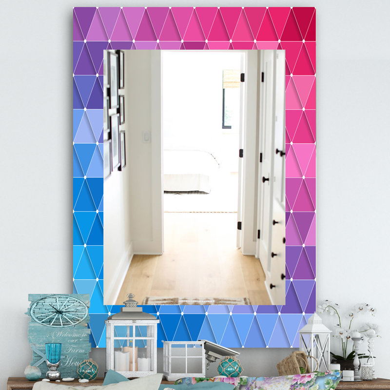 Miroir triangulaire de meuble-lavabo 15, H 24 po x l 32 po