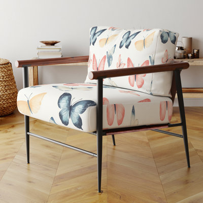 Chaise d'appoint Kids Insects - Fauteuil papillon rouge doux