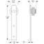 Ensemble de quincaillerie pour porte de grange simple standard Corral