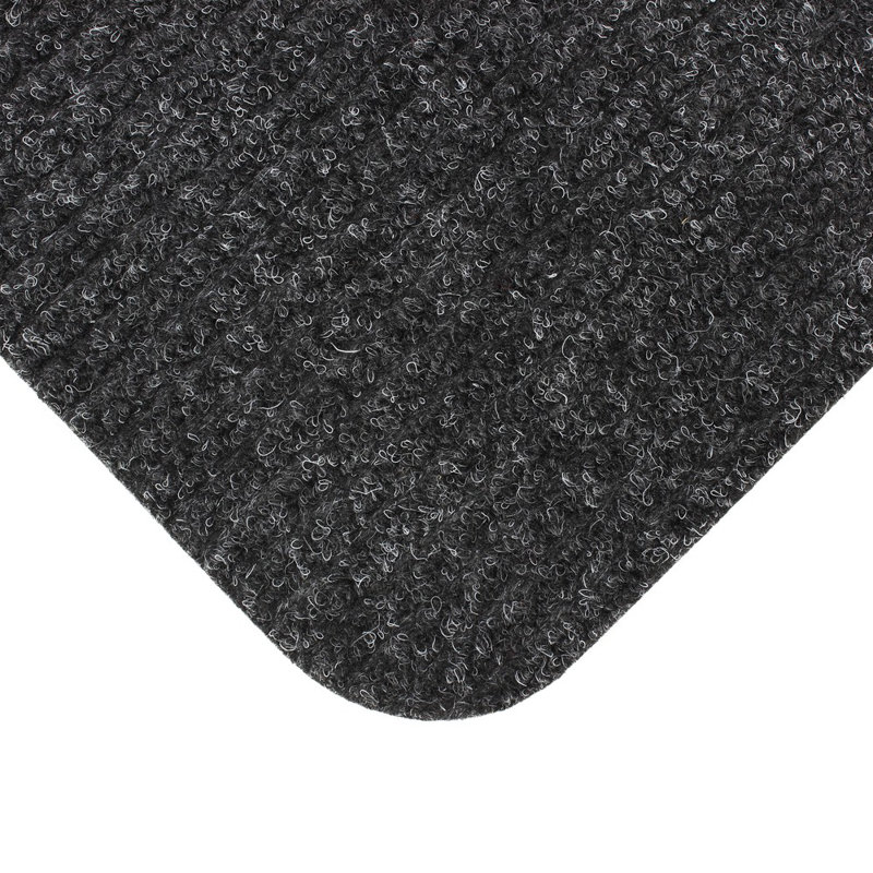 Delta Door Mat 50 X 80 Cm Non-Slip Indoor Doormat, 0.5cm H x 40cm W x 60cm L, Charcoal/Grey