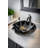 Eden Bath 16.25'' Black Tempered Glass Specialty Bathroom Sink