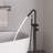 Luxury 316 Stainless Steel Freestanding Tub Filler, Modern Floor Mount Thermostatic Tub Faucet with Handheld Shower, Safe for Indoor & Outdoor Use-129109233