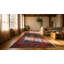 Flatweave Wool Geometric Area Rug in Blue
