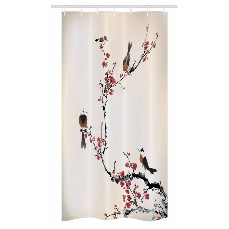 Shower Curtain with Hooks Included, 36" W x 72" L