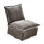 Fauteuil pivotant en chenille gris foncé avec tissu doux 360 pour divers espaces de vie et dortoirs-540406444