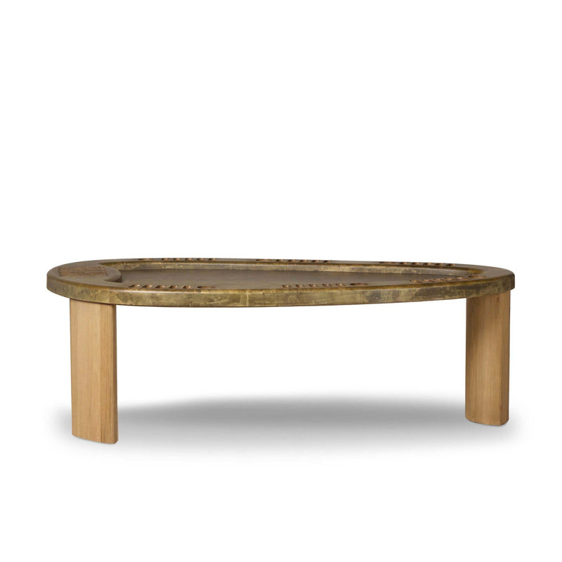 Vella Four Hands 97 " 6 - Player Pine Poker Table
