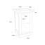 Atlas 35cm W Solid + Manufactured Wood Bedside Table