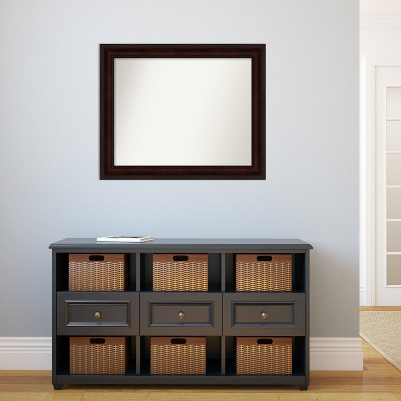 Miroir de salle de bain brun, 27 po x 33 po