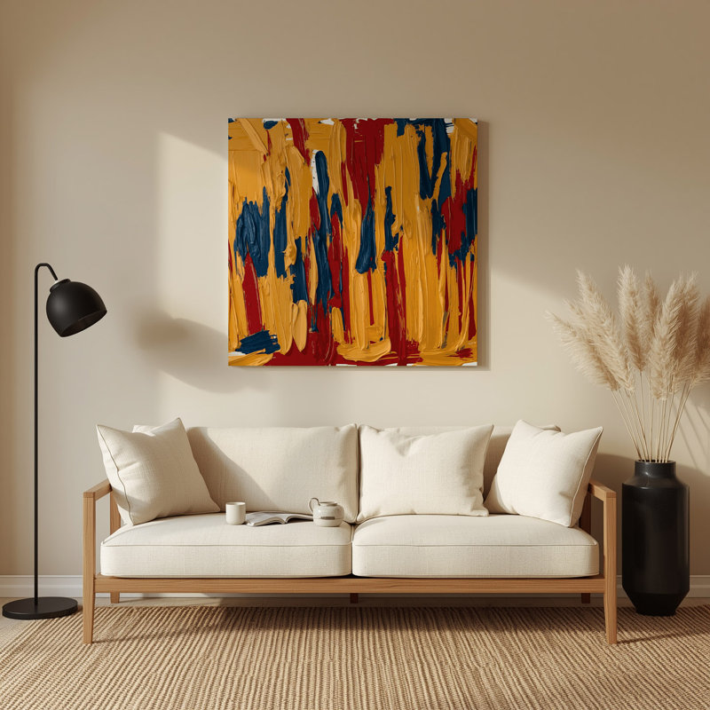 Art mural en métal Neo Expressionism 7, H 192 po x l 192 po x P 0,05 po