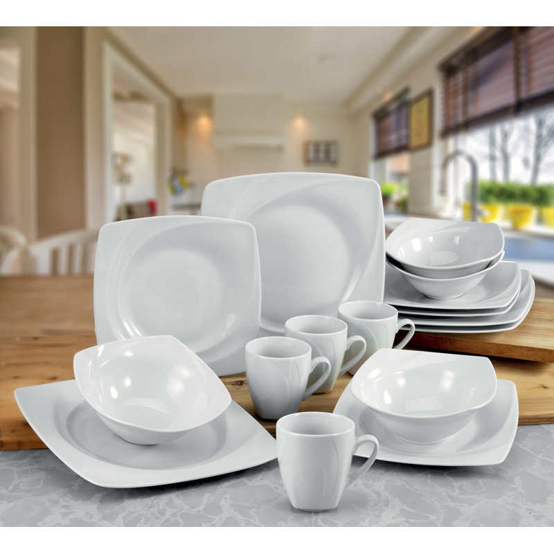 Celebration 16 Piece Bone China Dinnerware Set, Service for 4