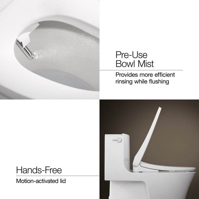 PureWash® E880 Round-Front Bidet Toilet Seat with Remote Control