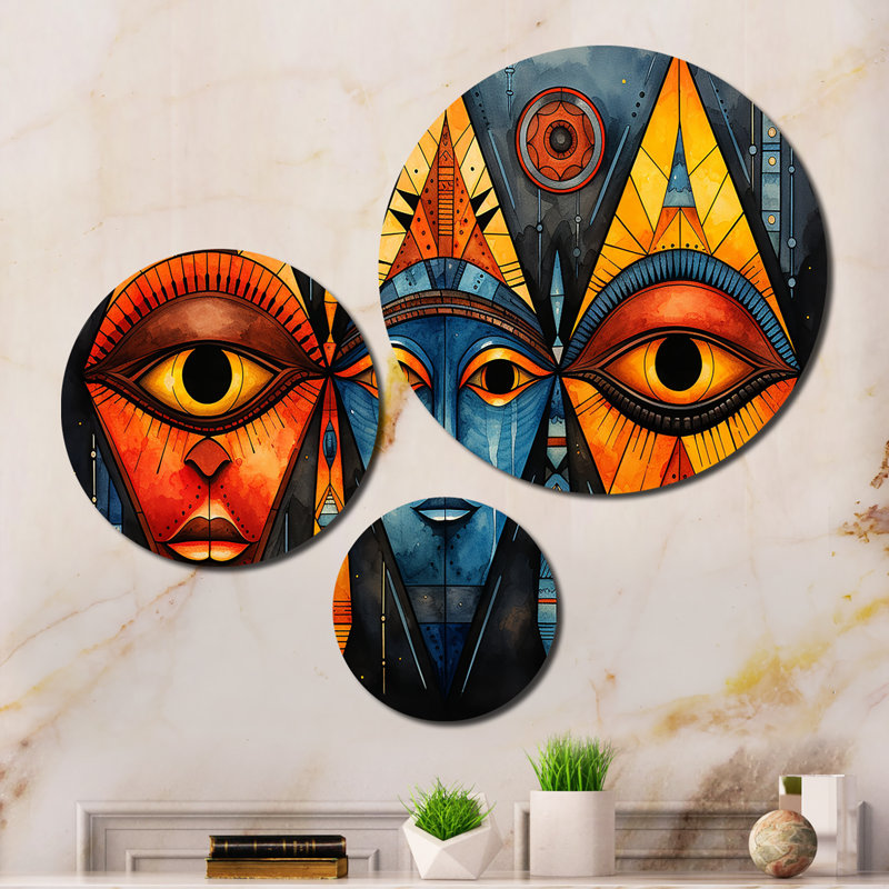 Abstract Wall Decor on Metal