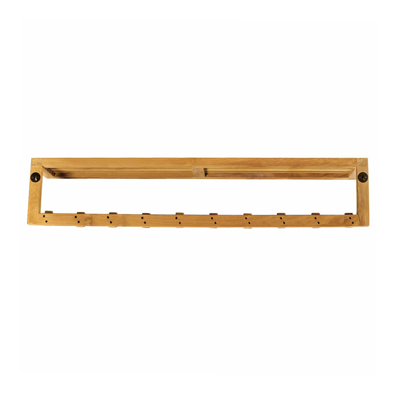 Rosebank Solid Wood Wall 10 - Hook Wall Mounted Coat Rack