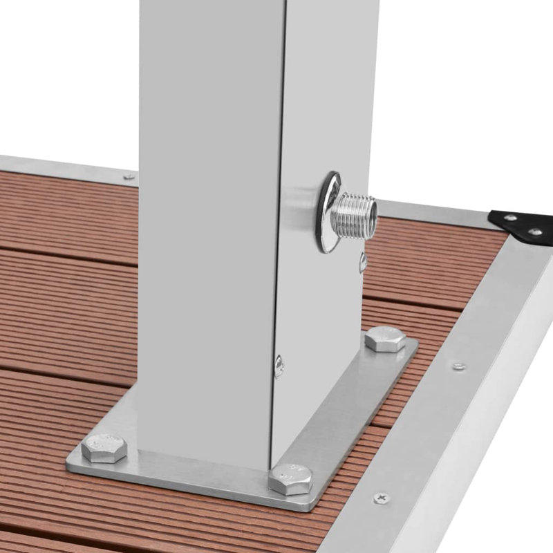 Mullica 800 x 620 mm Metal Shower Tray, Brown
