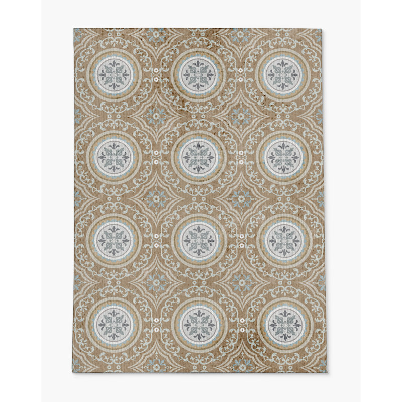 Tapis de chaise rectangulaire Juga, Beige, L 36 po x L 60 po
