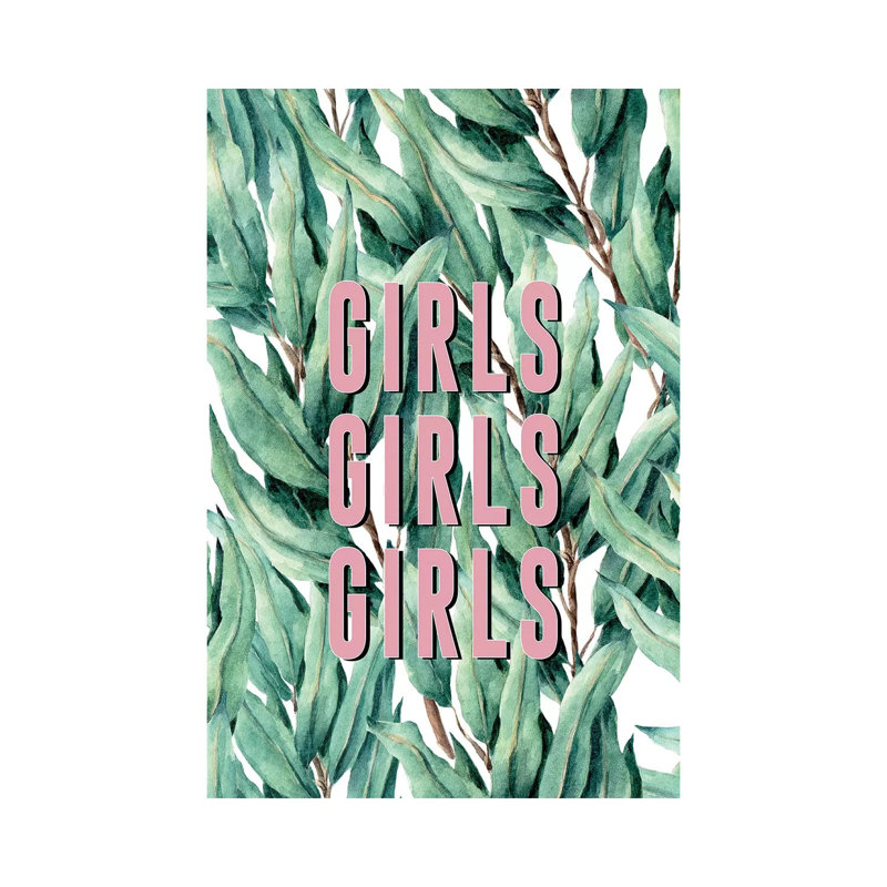 Girls Girls Girls - Wrapped Canvas Print, 20.32 cm H x 30.48 cm W