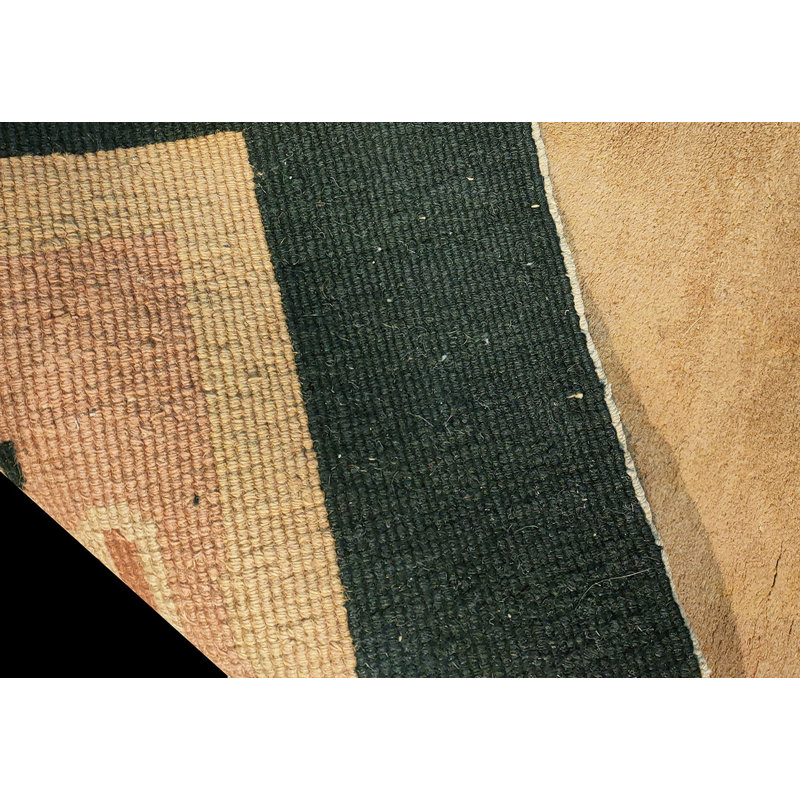 Wool Chinese Small Scatter Size 1920s Knotted Rectangle - Art Deco Antique Rug