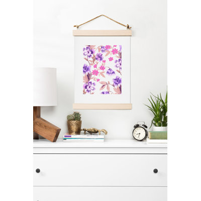 « jardin journal mauve », impression