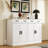 Buffet Cabinet, Coffee Bar Cabinet With 2 Drawers & 4 Doors, Kitchen Buffet Sideboard For Living Room, Kitchen-926432739