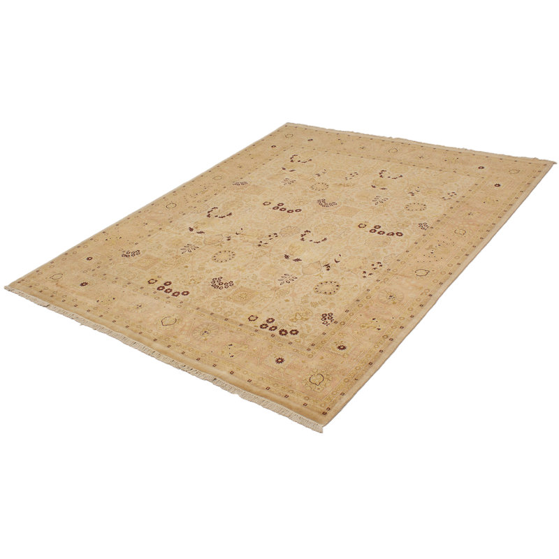 Dixion One-of-a-Kind 8' X 10'2" 2010s Wool Area Rug in Cream