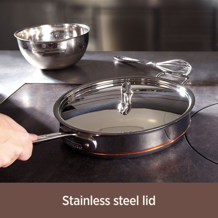 Emeril By All-Clad Stainless Copper Core 8 Saute Pan Wok Skillet