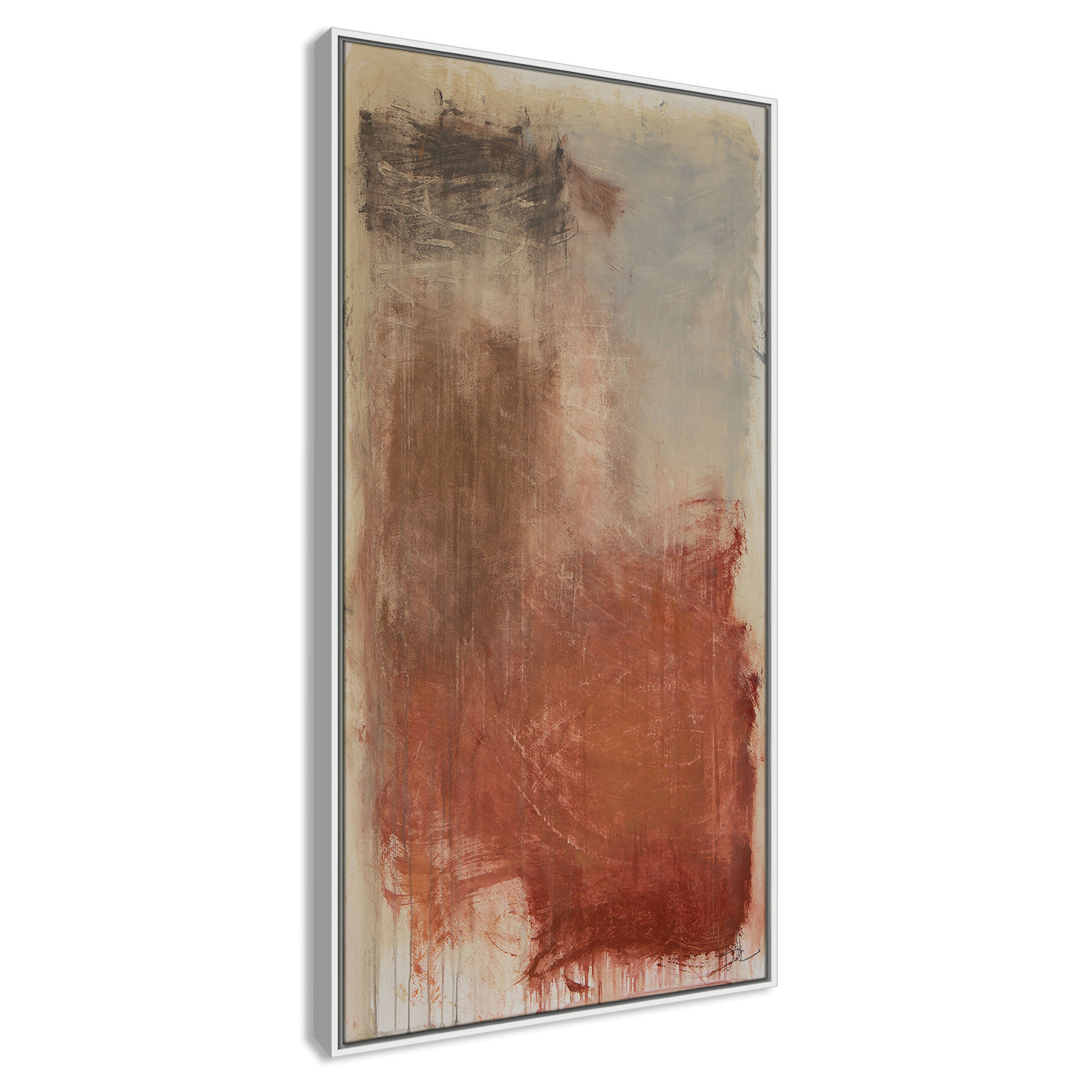 Colin "Autumn Over The Riviera" Print, 49.5" H x 25.5" W, White