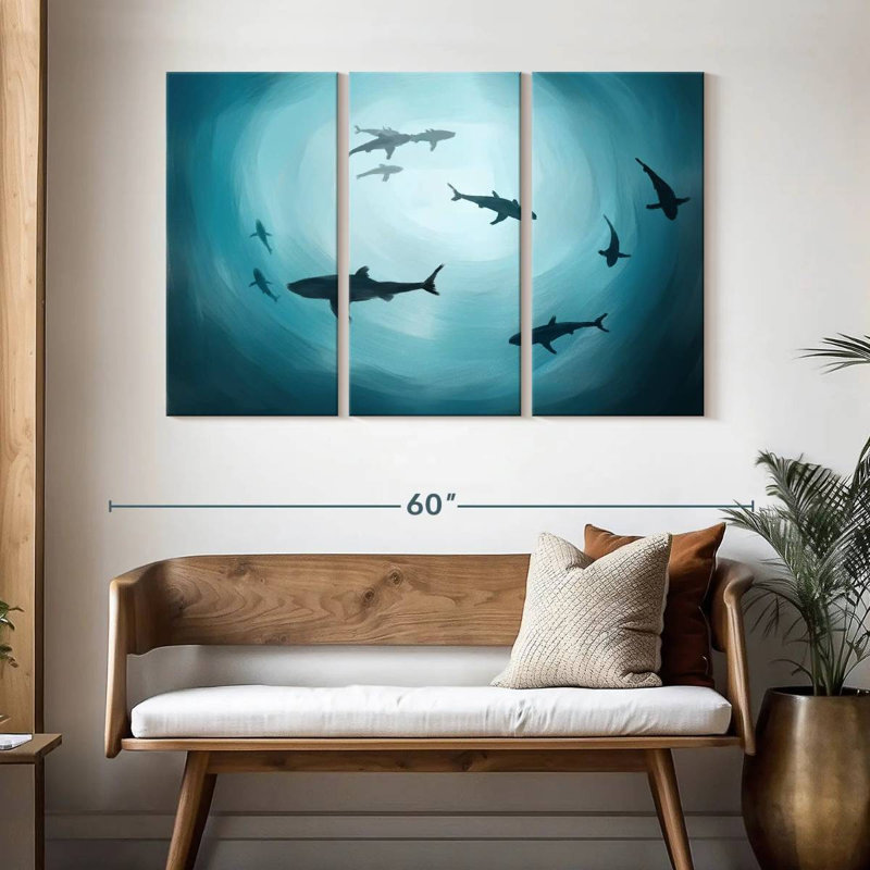 Brampt Shark Silhouette, 32" H x 50" W
