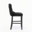 Ensemble de 2 tabourets de bar contemporains rembourrés en velours-933236768