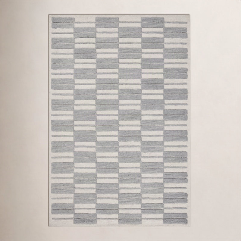 Chris Loves Julia x Loloi Bradley Ivory / Gray Area Rug, Rectangle 8'6" x 11'6"