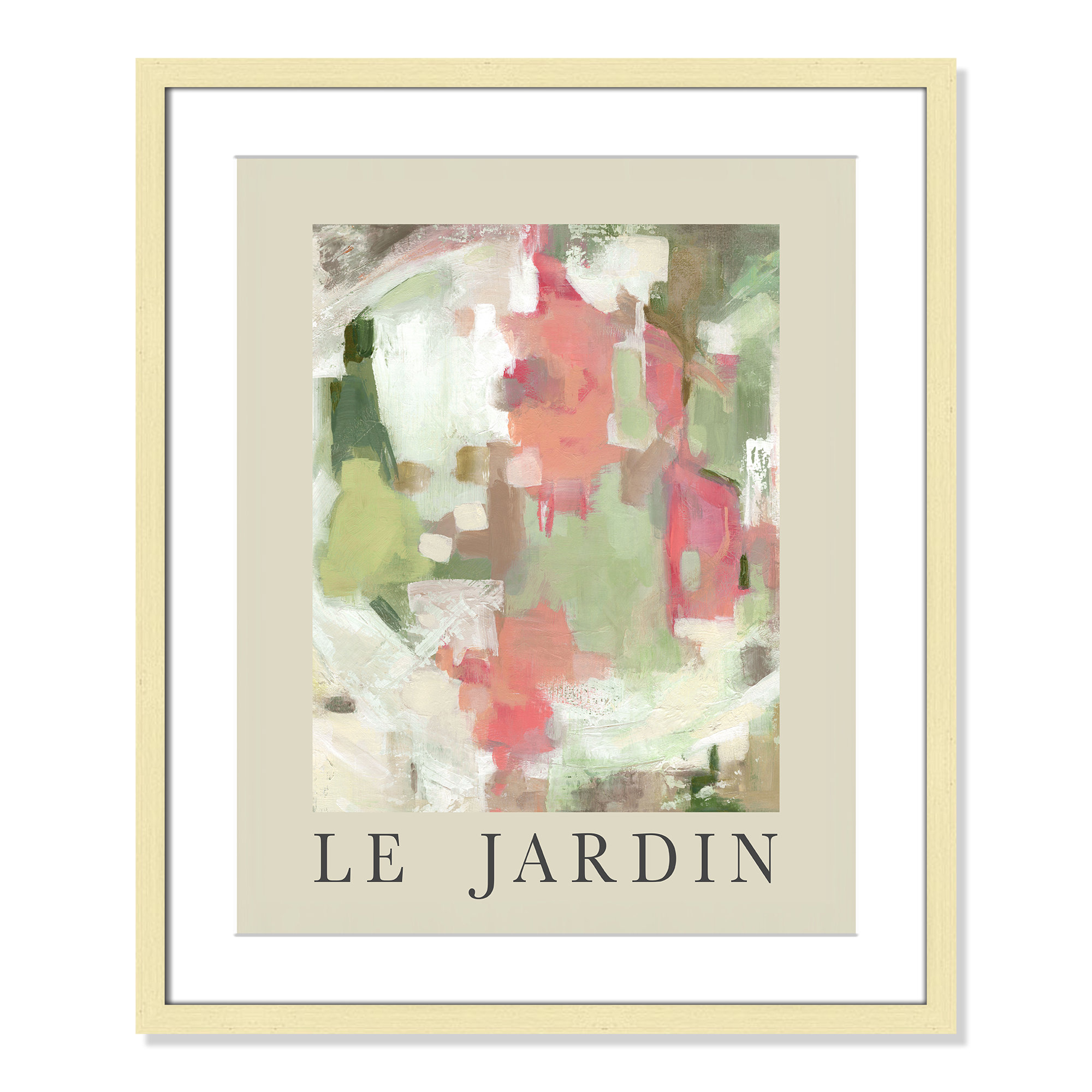Botanical Poster Collection " Le Jardin " by Carol Robinson, Gold Single Picture Frame, 25.5" H x 21.5" W x 1.25" D, Yes