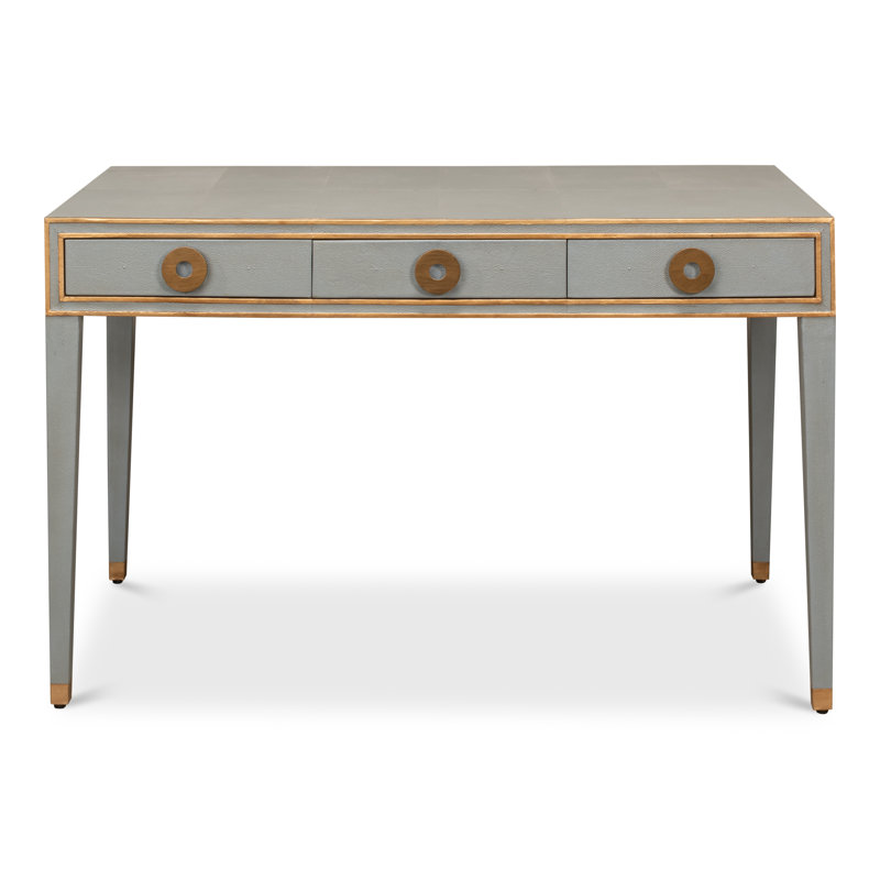 Shagreen Writing Desk, Storm Gray