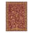 Silvan Vintage Machine Washable Gold / Red Indoor Area Rug with Non-Slip Backing-431507075