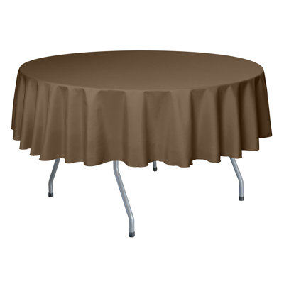 Ultimate Textile - Round Polyester Linen Tablecloth