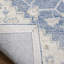 Tapis oriental ivoire / bleu en coton touffeté à la main Cyrrilagnin-806764428