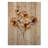 Beige Whispers Of Spring Sweet Pea II - Flower Orange Wood Print On Natural Pine Wood-8430505