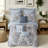 Piece Cal King Bedding Sets, Blue Chenille Jacquard Comforter, Elegant Bedroom