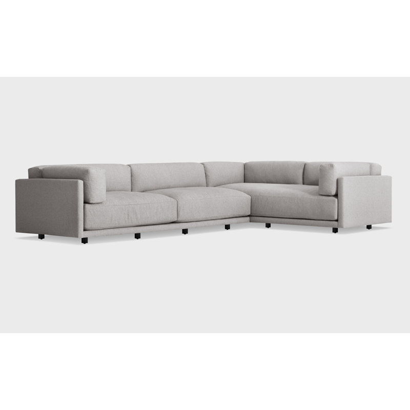 Sunday Corner Sectional, Right Hand Facing, Sanford Natural Linen
