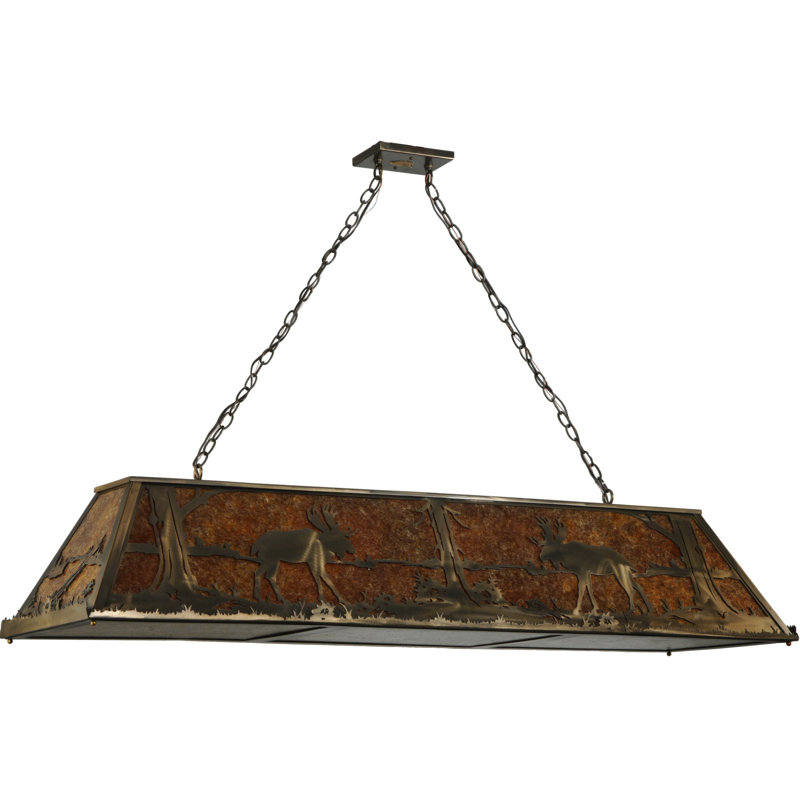 9 - Light Pendant, Amber Mica