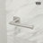 VIGO Satro 4-Piece Brushed Nickel Bathroom Hardware Set with 24-in Towel Bar, Toilet Paper Holder, Hand Towel Holder and Hook-124825249