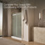 Porte de douche à dérivation 47,63 po x 74 po Levity avec technologie CleanCoat-69281748-10977741