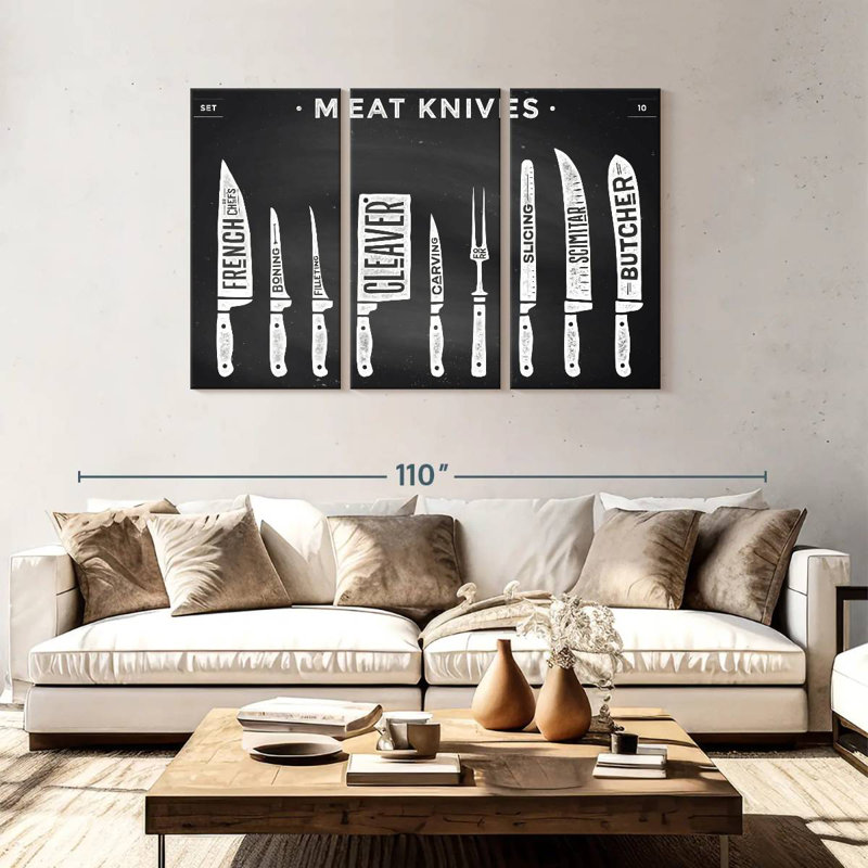 Senne Kitchen Utensils Knife Set, 48" H x 74" W