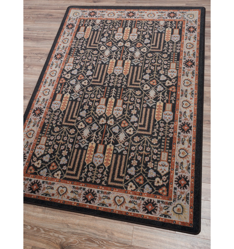 Prolley Oriental Indoor Rug, Round 7'7"