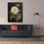 «Heirloom White Rose On Black» par Danhui Nai, art mural sur toile-1316715660